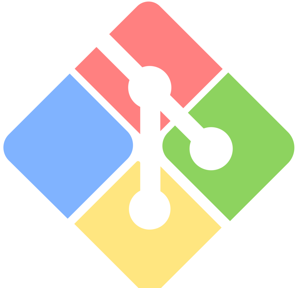 logo git bash en losange à 4 couleurs : jaune, bleu, rouge et bleu.